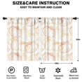 thumbnail image 2 of Fall Leaves and Pumpkins Design Tier Curtains 2 Pieces Rod Pocket 27.5x24,42x54in Kitchen Curtains Fall Holiday Long Curtain, 2 of 5