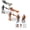 Black & Orange A & B 1Pack, variant on Miniature Diver Figurines Models People Set Mini Swimmers Figurines Diver Toy Figures Decor,One Size,White