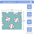 thumbnail image 4 of Coolnut Blue Baseball Pattern Washcloths Towels, Highly Absorbent and Soft Cotton Face Cloths, 6 Pack Quick Dry Wash Cloths - 12 X 12 Inches Washcloth Gift, 4 of 7
