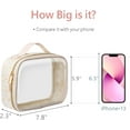 thumbnail image 5 of SUCS Clear Makeup Bag Waterproof Quart Size Bag, Travel Makeup Cosmetic Bag for Women, Carry on Airport Airline Compliant Bag, 3 Pack, 5 of 9