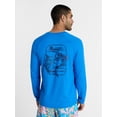 thumbnail image 3 of George Men's and Big Men's Printed Sun Shirt with Long Sleeves, UPF 50+, Sizes S-3XL, 3 of 5