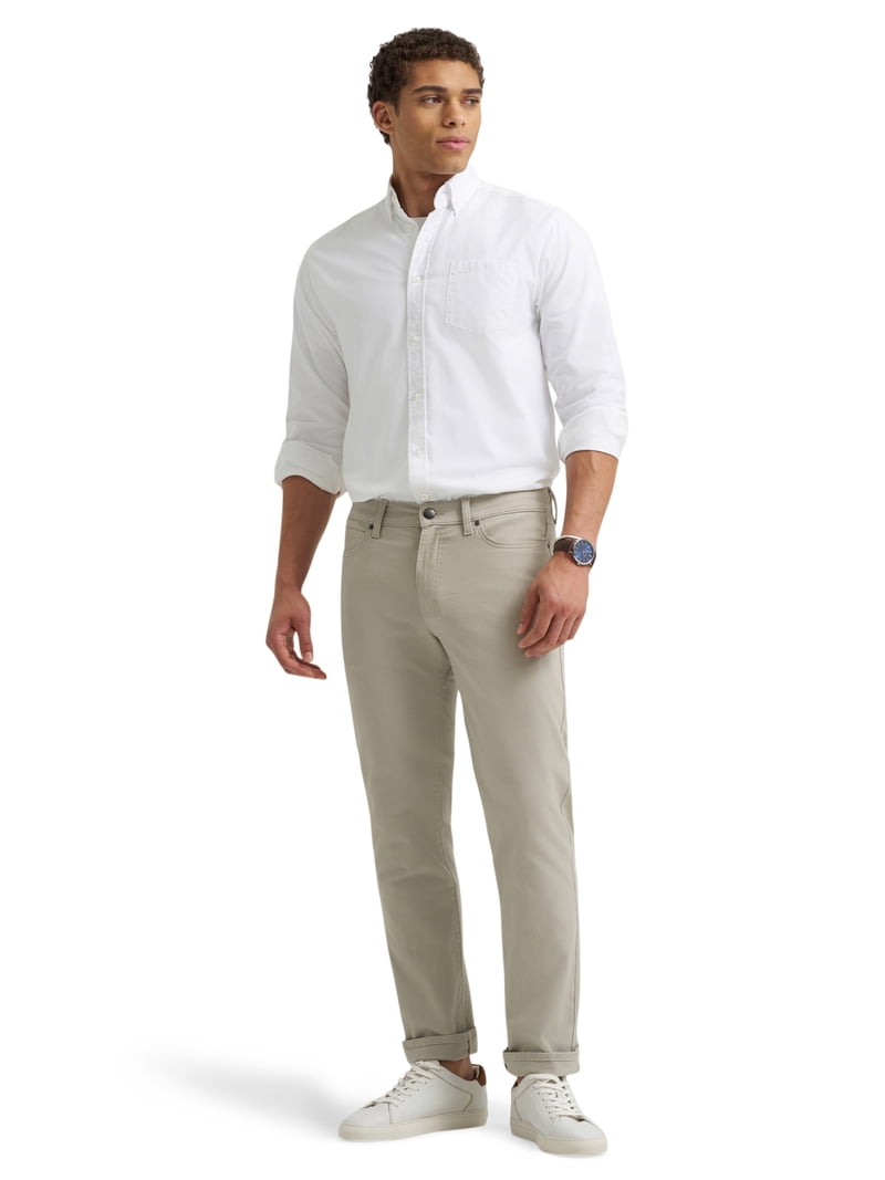 Lee Men's 5-Pocket Twill Pant - Walmart.com