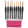 thumbnail image 1 of Knitting Needles,9Pcs Crochet Hooks Black Crochet Hooks Crochet Hook Set Built for Precision, 1 of 5