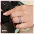 thumbnail image 6 of Rinfit Silicone Wedding Rings for Women - 4Love Collection - 5 Rings Pack, 6 of 8
