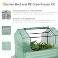 thumbnail image 4 of Sunnydaze 4' x 3' x 3' Outdoor Mini Greenhouse with Metal Raised Garden Bed, Green, 4 of 11