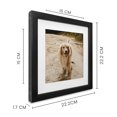thumbnail image 5 of Gallery Wall de 3 piezas, Paspartu Frames, 22 x 22 cm, Color negro., 5 of 5