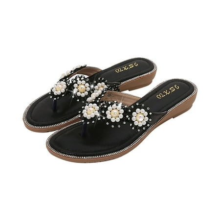

GWAABD Slingback Sandals Women s Rhinestone Flip Flops Flip Flops Women S Summer Sandals Fashion Women S Sandals