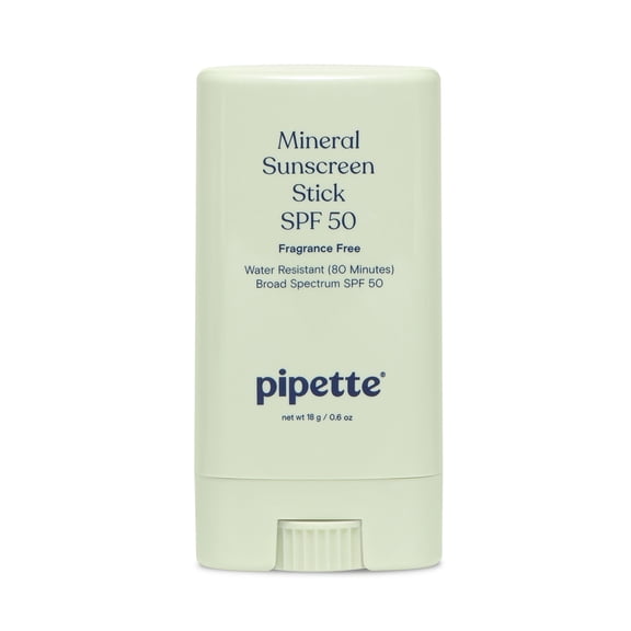 Pipette Mineral Sunscreen Stick Broad Spectrum SPF 50, 0.6 oz