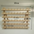 Wooden Thread Holder 60 Spools Foldable Thread Rack for Embroidery