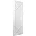 thumbnail image 2 of Ekena Millwork 12"W x 60"H True Fit PVC Bungalow Fixed Mount Shutters, White (Per Pair - Hardware Not Included), 2 of 7