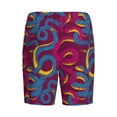 thumbnail image 4 of Yiaed Colorful Snake for Men's Soft Sleep Pajama Short Lounging Pajama Shorts-3X-Large, 4 of 8