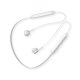 thumbnail image 3 of Auriculares de cuello Bluetooth-Compatible con el botón Control Auricular Estéreo Portátil Mano Libre Música Caminando Auriculares con Micrófono Blanco Scienceny EL018272-03, 3 of 7
