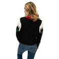 thumbnail image 4 of Jollidays Women's Sweet Gingerbread Button Front V-neck Christmas Cardigan, Sizes S-XL, 4 of 6