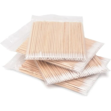 400Pcs 4 inch Pointed Tip Cotton Swabs, Precision Microblading Cotton Tipped, Precise Cotton Tips, Micro-swab Sticks for Makeup Cosmetic Nails Clean