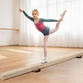 thumbnail image 2 of Costway 8 FT Folding Gymnastic Beam with Anti-slip Base Pine Wood Frame Carrying Handle Beige, 2 of 10