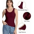 thumbnail image 3 of wirarpa Women's Tank Tops Cotton Undershirts Tanks Top Comfy Camis Base Layer 2-Pack, 3 of 6
