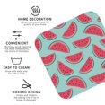 thumbnail image 4 of Pofeuu Watermelon Print Leather Coasters Set of 6, Round Cups Mugs Mat Pad for Home Kitchen Heat Resistant Drink Coasters,Square, 4 of 7