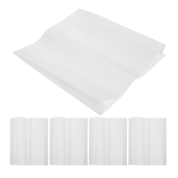 Moluckfu Grease Resistant Paper Bags for Storing Snacks and Hot Dogs Messy Free White Paper Food Bag 100pcs