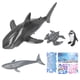 thumbnail image 1 of Rompecabezas tridimensional magnético de animales marinos, juguete educativo para niños, 1 of 14