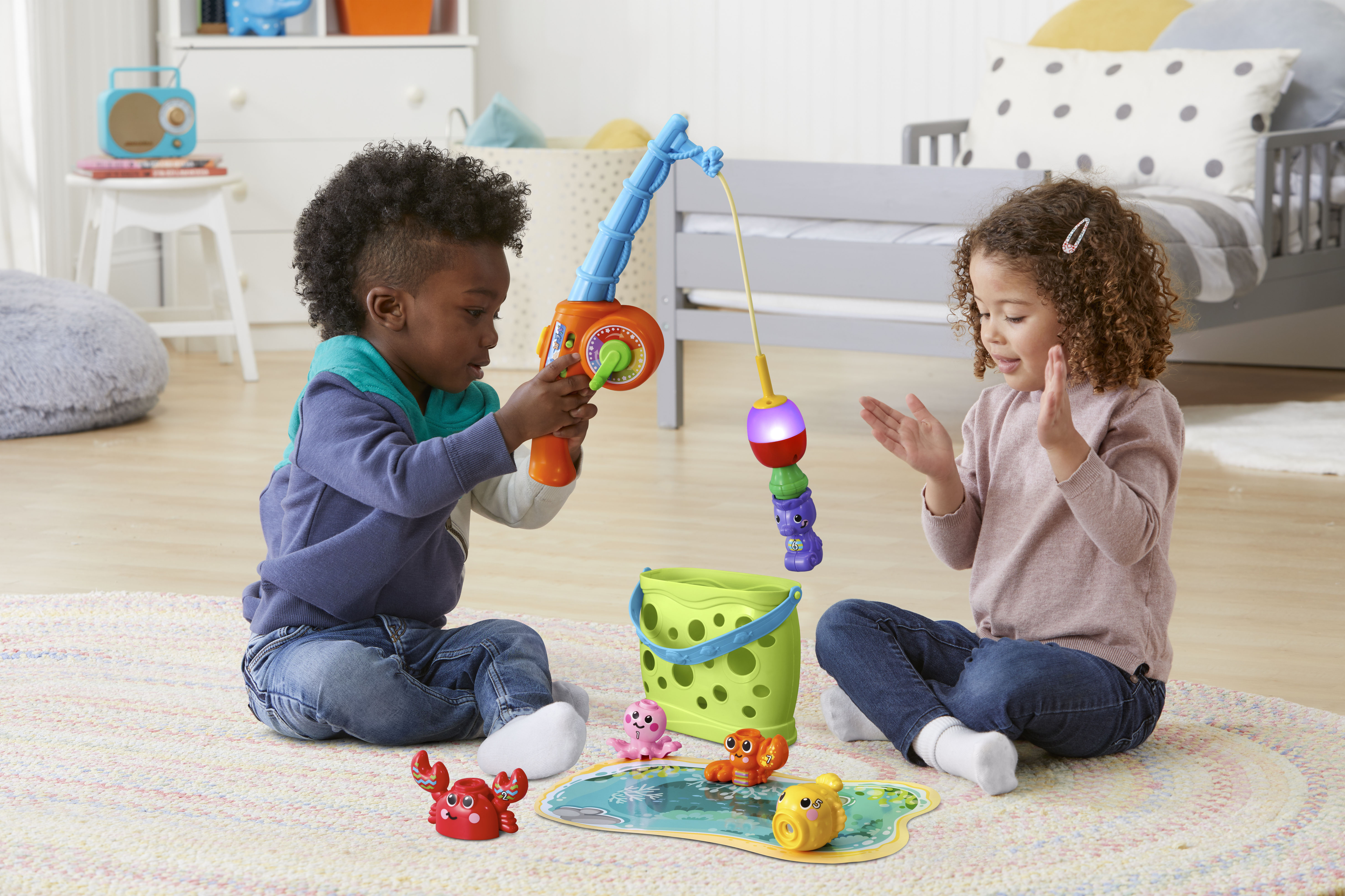 VTech® Jiggle & Giggle Fishing Set™ Learning Toy with 7 Sea Creatures - image 2 of 9