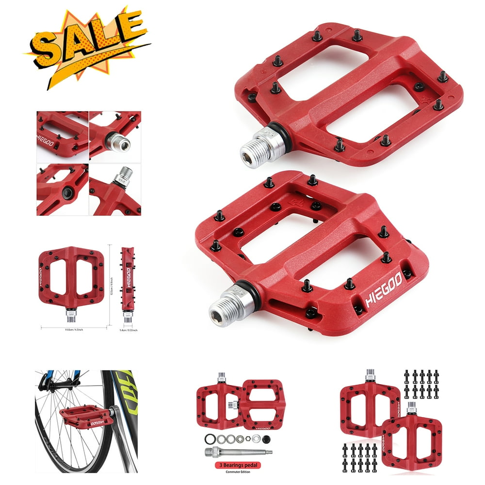 Composite Platform Mountain Bike Pedals MTB BMX 9/16" Multiple Colour