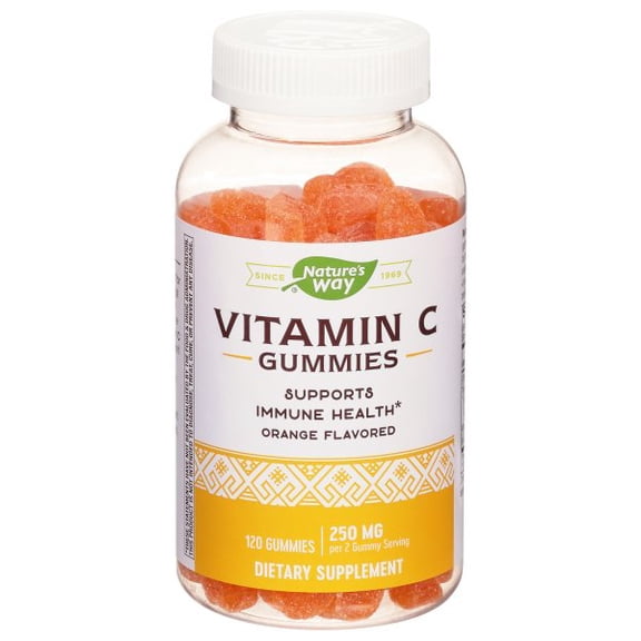 Nature's Way 250 mg Orange Flavored Vitamin C Gummy 120 Gummies