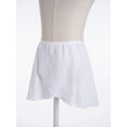 thumbnail image 4 of TTAO Kids Girls Ballet Tutu Skirt Wrap Over Scarf Chiffon Skirt Lyrical Skating Gymnastics Dancewear White 2-6, 4 of 7