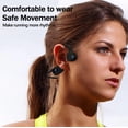 thumbnail image 4 of FL Sports Headphones Bone Conduction Earphones Wireless Bluetooth 5.2 Waterproof Noise Reduction Headsets Mic MP3 Support SD Card, 4 of 4