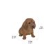 thumbnail image 5 of Figura Hi-Line Gift Ltd., perro salchicha marrón sentado, 5 of 7