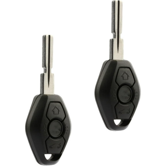 Car Key Fob Keyless Entry Remote fits BMW 3, 5, 7 Series, M3, M5, M6, Z3, Z4, Z8 (LX8FZV, 6955750), Set of 2