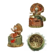 Mermaid Mint Green Orange Coral Lidded Box Set of 2 Katherine's Collection
