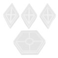 thumbnail image 1 of Moldes de silicona para manualidades, moldes de resina translúcida, moldes de fundición rómbicos para almacenamiento de artículos, manualidades, 1 of 12