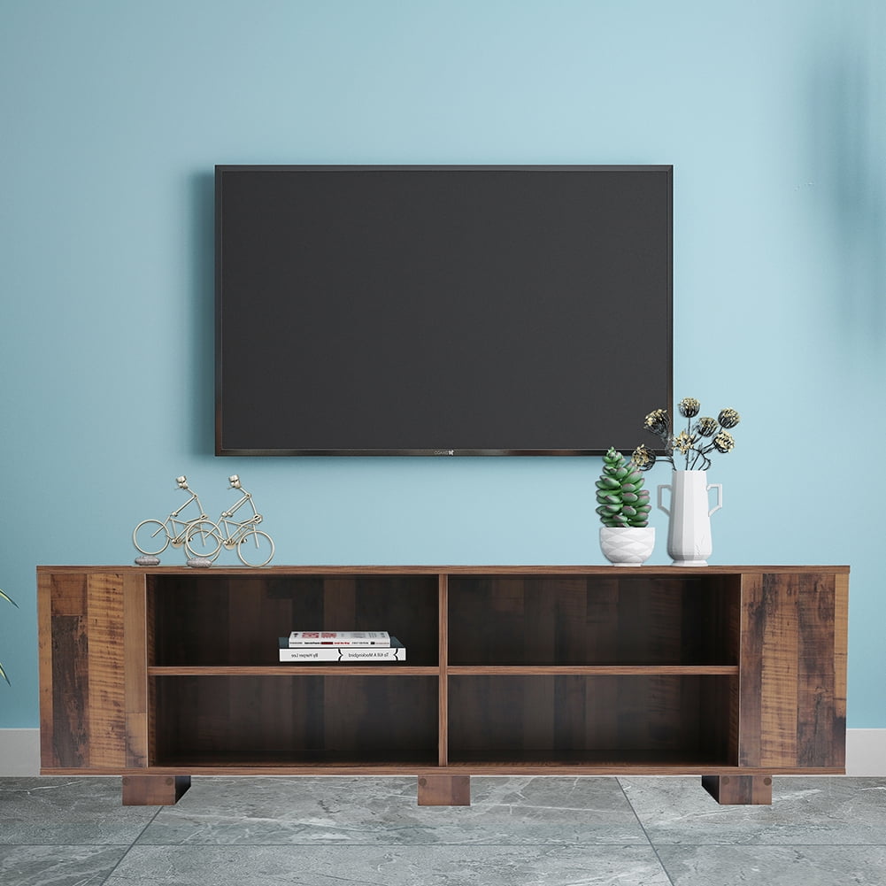 Private Jungle Medieval TV Stand, Modern TV Console Living Room Locker, Brown Private Jungle Medieval TV Stand, Modern TV Console Living Room Locker, Brown