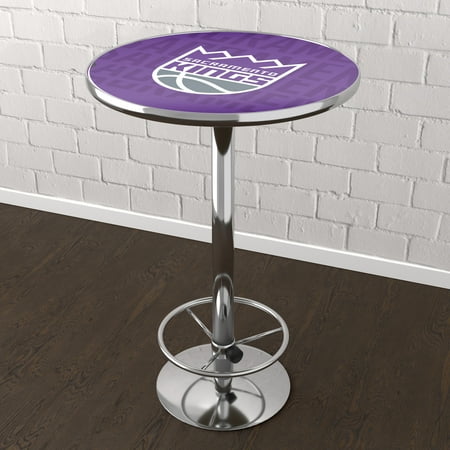 Sacramento Kings NBA City Chrome Pub Table - Purple, Slate Gray