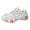 Silver, variant on Women's Lace Up Rhinestone Sneakers Glitter Platform Slip On Casual Dressy Shoes Breathable Running Shoes Silver Size 7.5