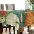 thumbnail image 3 of Coolnut Thanksgiving Pumpkin Tablecloth, Waterproof Washable Polyester Square Table Cover, Durable Tablecloth for Kitchen Dining Table Party Decor, 54"X 72", 3 of 7