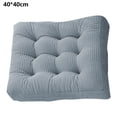 thumbnail image 2 of Thicken Floor Pillows Seating for Adults,Large Solid Square Seat Cushion Pad for Office Dining Chair,Soft Pouf Tufted Corduroy Yoga Meditation Cushion Pillow - Blue, 2 of 5