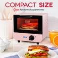 thumbnail image 2 of DASH - Minitostadora DMTO100GBPK04 para pan, rosquillas, galletas, pizza, paninis y más con bandeja para hornear, rejilla, función de apagado automático, rosa, 2 of 5