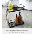 thumbnail image 3 of Yamazaki Home Shower Caddy - Three Sizes, Black, Steel, Small, Supports 13.2 pounds, Water Resistant, No Assembly, 3 of 4