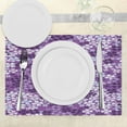 thumbnail image 3 of Ambesonne Spring Place Mats Set of 4, Spring Romantic Meadow, Standard Size, Purple White, 3 of 6