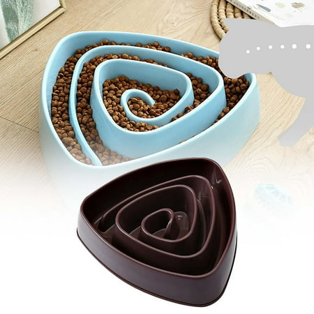 Slow Feeder Dog Bowl For Small To Medium Dogs Triangular Pet Dish With Base For Poodles And Corgis Great Dog Accessories Dog Saddle Bag Accessories for Poodles Dog Accessories Set Dog Puppy