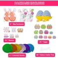 thumbnail image 3 of Easter Decorations, 42PCs Easter Banner Decorations, Happy Easter Banner, Easter Bunting(6 Colorful Easter Swirl Hanging), 3 of 5
