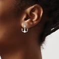 thumbnail image 2 of Auriga Fine Jewelry 925 Sterling Silver Rhodium-Plated Anchor Post Stud Earrings for Women, 2 of 5