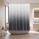 thumbnail image 2 of Cortina de ducha con diseño ombré para baño, cortina de ducha de tela texturizada con 12 ganchos, repelente al agua, lavable a máquina, 72 x 72 pulgadas, 2 of 5