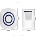 thumbnail image 2 of Wireless Doorbell Electric Door Chime Kit with 1 Receiver and 1 PIR Motion Detector Sensor Visitor Alert Security Alarm with 38 Melodies at 3 Volume Levels, White, 2 of 5