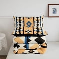 thumbnail image 5 of Homewish Vintage Boho Rhombus Queen Comforter Set,Abstract Stripes Comforter Sets Queen,Cream,Black Reversible,3-Piece,1 Comforter and 2 Pillowcases, 5 of 7