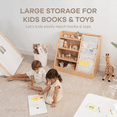 thumbnail image 4 of Comfy Cubs Kids Bookshelf 35.2 x 15.7 x 31.5 in - Montessori Book Shelf Storage Organizer - Wood, 4 of 7