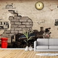 thumbnail image 3 of IDEA4WALL 4pcs Vintage Bar Theme Peel and Stick Wallpaper Removable Wall Murals Large Wall Stickers for Home Decoration, 66"x24", 3 of 5