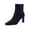 Black, variant on Giana Womens High Heel Ankle Boots, Square Toe Vegan Suede Mid Block Heel Dress Booties for Office