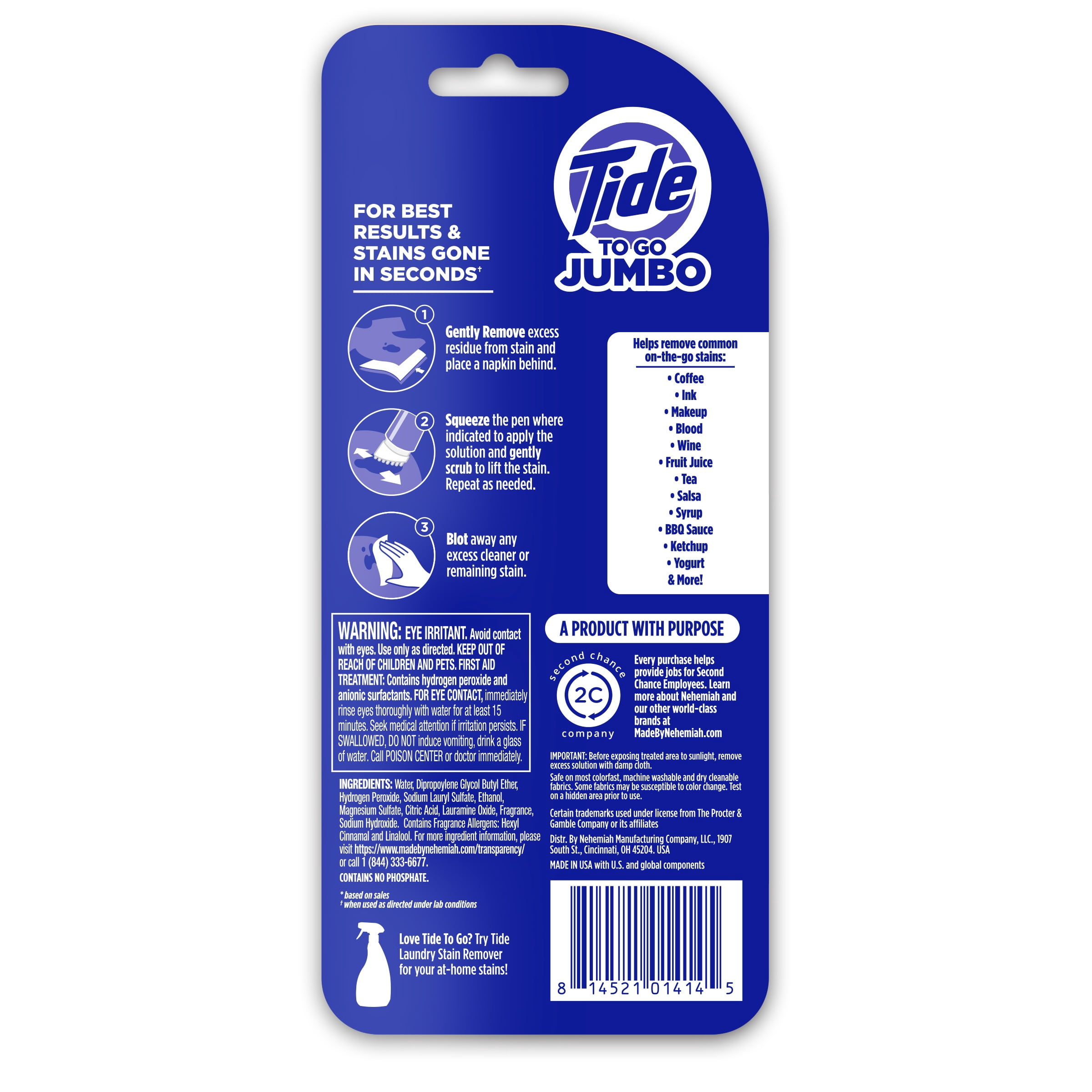 Tide To Go Stain Pen Jumbo 1 CT